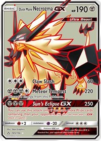 Dusk Mane Necrozma GX Full Art 145/156