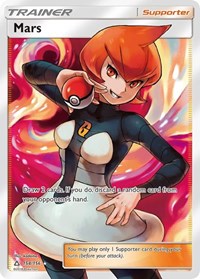 Mars Full Art 154/156 Ultra Prism Pokémon card