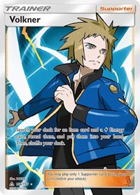Volkner Full Art 156/156 Ultra Prism Pokémon card
