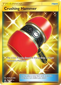 Crushing Hammer (Secret Rare) 166/156 Ultra Prism Pokémon card