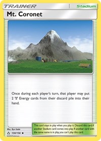 Mt. Coronet 130/156 Ultra Prism Pokémon card