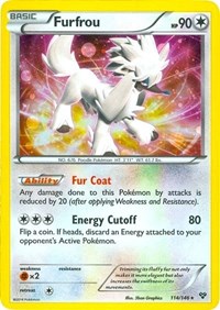 Furfrou - 114/146 (Cosmos Holo) 114/116
