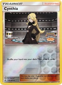 Cynthia (Regional Championships) 119/156 League & Championship Cards Reverse Holo Pokémon card