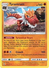 Tyrantrum 69/131 · Reverse Holo