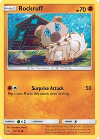 Rockruff 75/131 · Reverse Holo