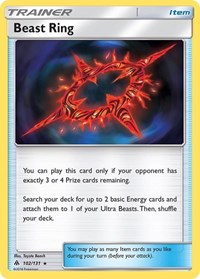 Beast Ring 102/131 Forbidden Light Reverse Holo Pokémon card