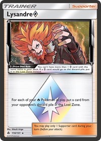 Lysandre Prism Star 110/131 Forbidden Light Pokémon card