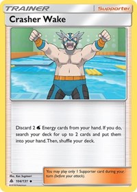 Crasher Wake 104/131 Forbidden Light Reverse Holo Pokémon card