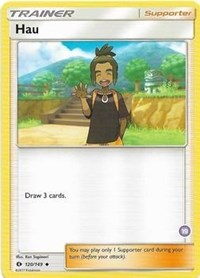 Hau (19) (Alolan Sandslash Half-Deck) 120/149 SM Trainer Kit: Alolan Sandslash & Alolan Ninetales Pokémon card