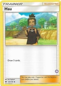 Hau (23) (Alolan Sandslash Half-Deck) 120/149 SM Trainer Kit: Alolan Sandslash & Alolan Ninetales Pokémon card