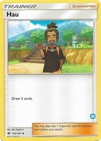 Hau (23) (Alolan Ninetales Half-Deck) 120/149 SM Trainer Kit: Alolan Sandslash & Alolan Ninetales Pokémon card
