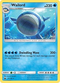 Wailord 40/168 · Reverse Holo