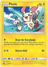 Plusle 53/168 · Reverse Holo