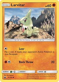 Larvitar 74/168 · Reverse Holo