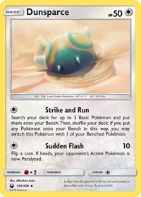 Dunsparce 110/168 · Reverse Holo