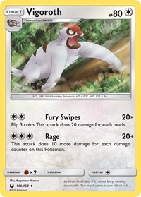 Vigoroth 114/168 · Reverse Holo