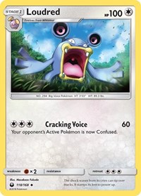 Loudred 118/168 · Reverse Holo