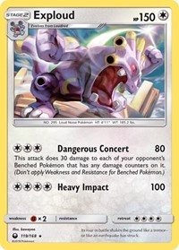 Exploud 119/168 · Reverse Holo