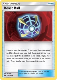 Beast Ball 125/168 Celestial Storm Reverse Holo Pokémon card