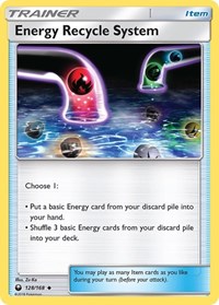 Energy Recycle System 128/168 Celestial Storm Reverse Holo Pokémon card