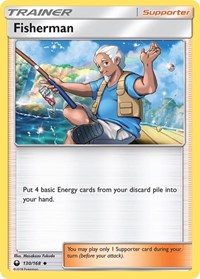 Fisherman 130/168 Celestial Storm Reverse Holo Pokémon card