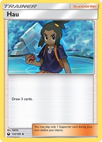 Hau 132/168 Celestial Storm Reverse Holo Pokémon card