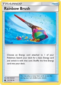 Rainbow Brush 141/168 Celestial Storm Reverse Holo Pokémon card