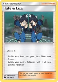 Tate & Liza 148/168 Celestial Storm Reverse Holo Pokémon card