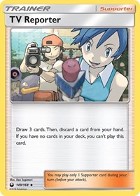 TV Reporter 149/168 Celestial Storm Reverse Holo Pokémon card