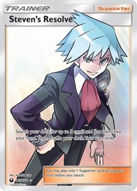 Steven's Resolve Full Art 165/168 Celestial Storm Pokémon card
