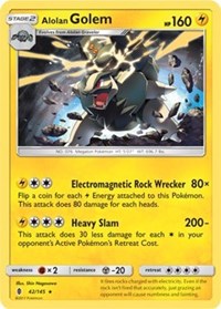 Alolan Golem (Cosmos Holo) 042/145