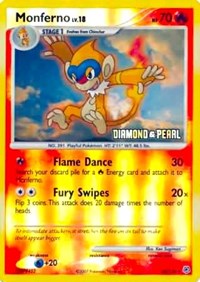 Monferno [Diamond & Pearl] 056/130 · Reverse Holo