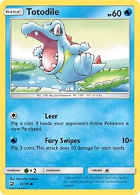 Totodile 22/70 · Reverse Holo