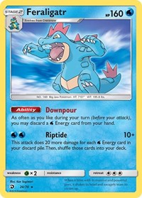 Feraligatr 24/70 · Reverse Holo