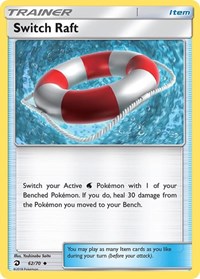 Switch Raft 62/70 Dragon Majesty Reverse Holo Pokémon card