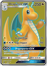 Dragonite GX Full Art 67/70