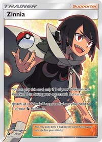 Zinnia Full Art 70/70 Dragon Majesty Pokémon card