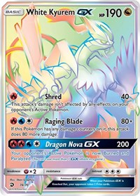 White Kyurem GX Secret 74/70