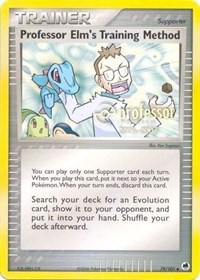 Professor Elm's Training Method (2006-2007) 79/101 Professor Program Promos Pokémon card