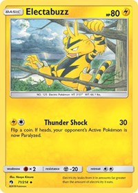 Electabuzz 71/214 · Reverse Holo