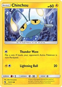 Chinchou 73/214 · Reverse Holo