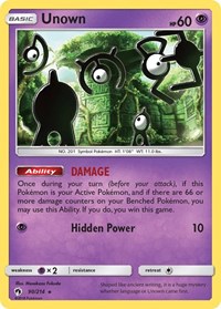 Unown 90/214 · Reverse Holo