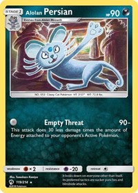 Alolan Persian 119/214 · Reverse Holo