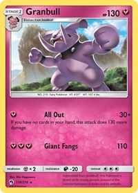 Granbull 138/214 · Reverse Holo