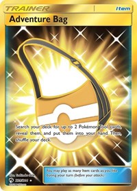 Adventure Bag Secret 228/214 Lost Thunder Pokémon card