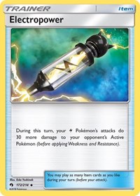 Electropower 172/214 Lost Thunder Reverse Holo Pokémon card