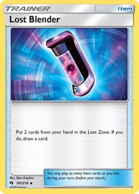 Lost Blender 181/214 Lost Thunder Reverse Holo Pokémon card