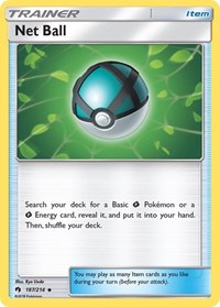 Net Ball 187/214 Lost Thunder Reverse Holo Pokémon card