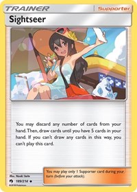 Sightseer 189/214 Lost Thunder Reverse Holo Pokémon card