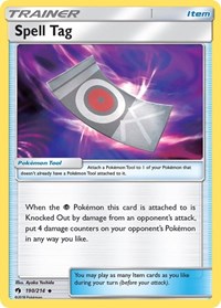 Spell Tag 190/214 Lost Thunder Reverse Holo Pokémon card